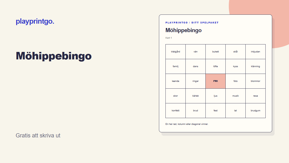 Möhippebingo - Förhandsvisning