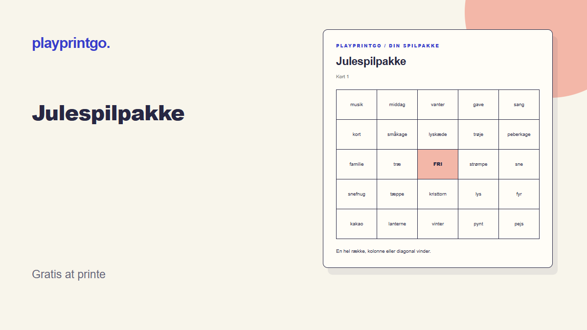Julespilpakke - Forhåndsvisning