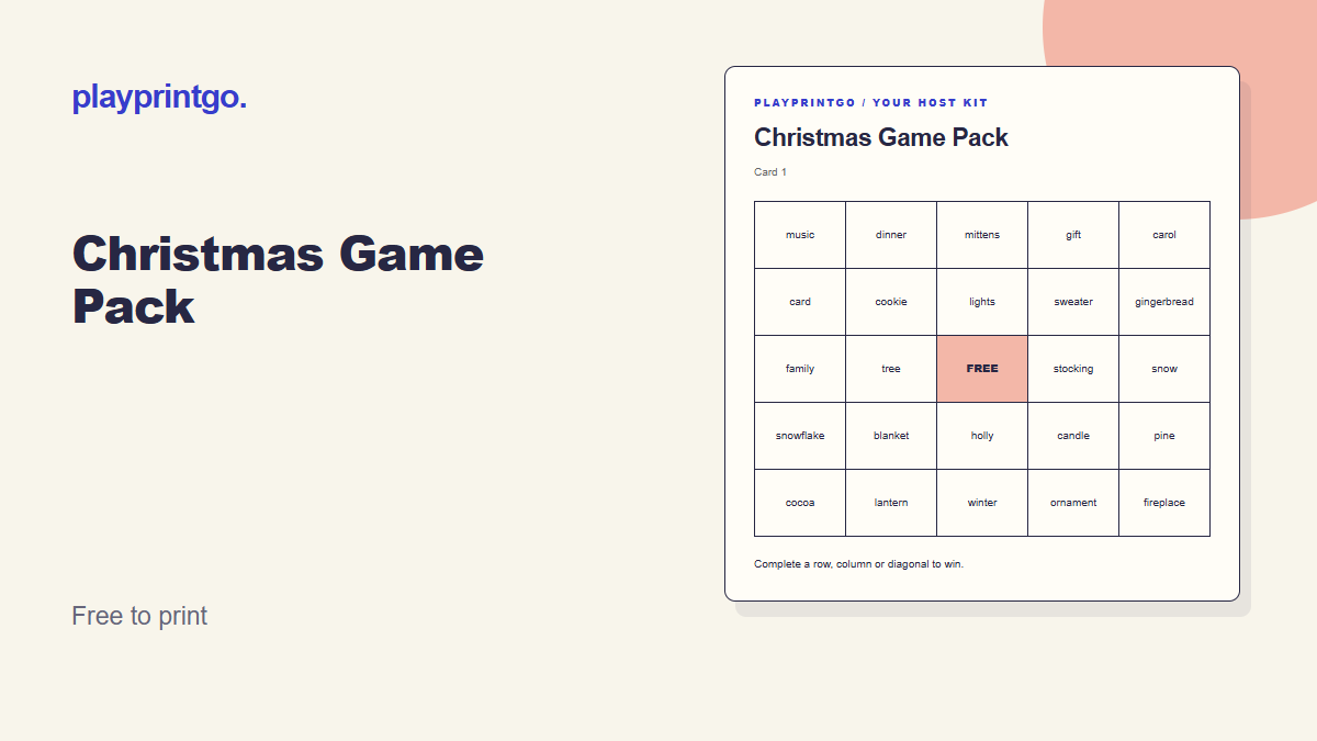 Christmas Game Pack - Live preview