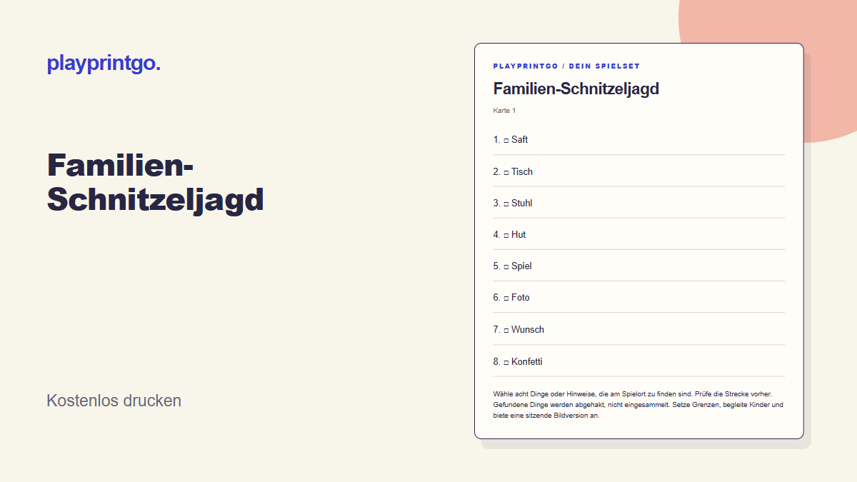 Familien-Schnitzeljagd - Vorschau