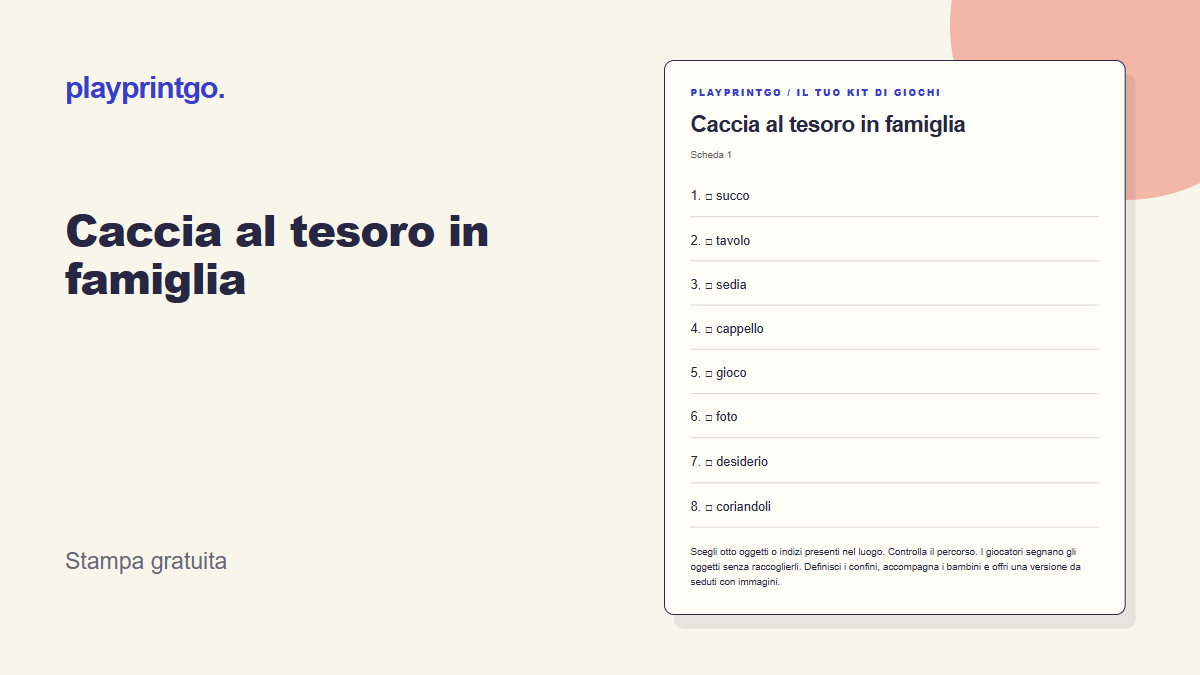 Caccia al tesoro in famiglia - Anteprima