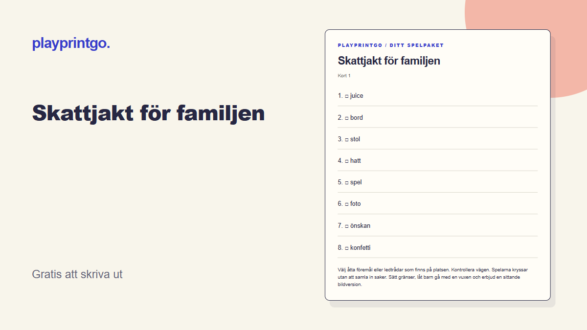Skattjakt för familjen - Förhandsvisning