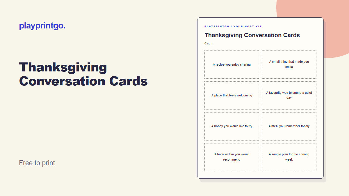 Thanksgiving Conversation Cards - Live preview